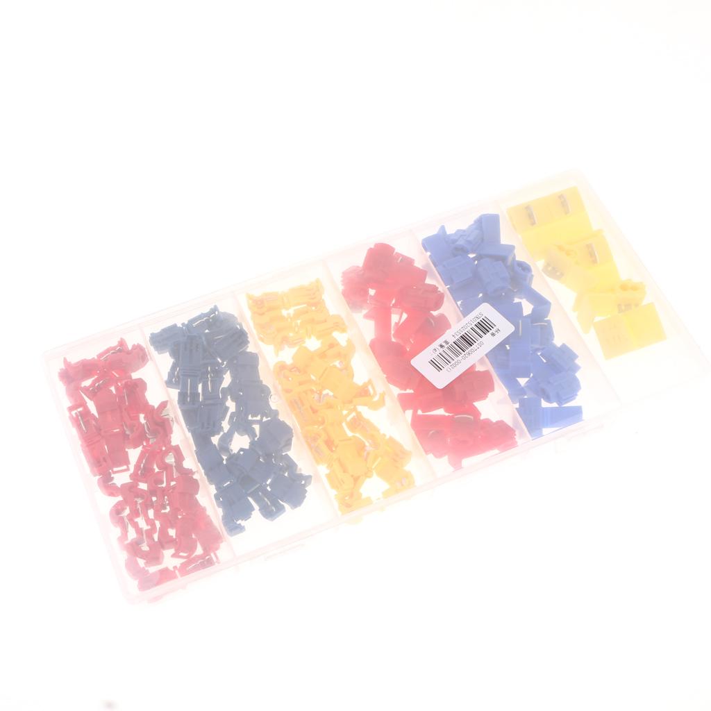 96Pieces Quick Wiring Electrical Insulated Terminals Connector Kit