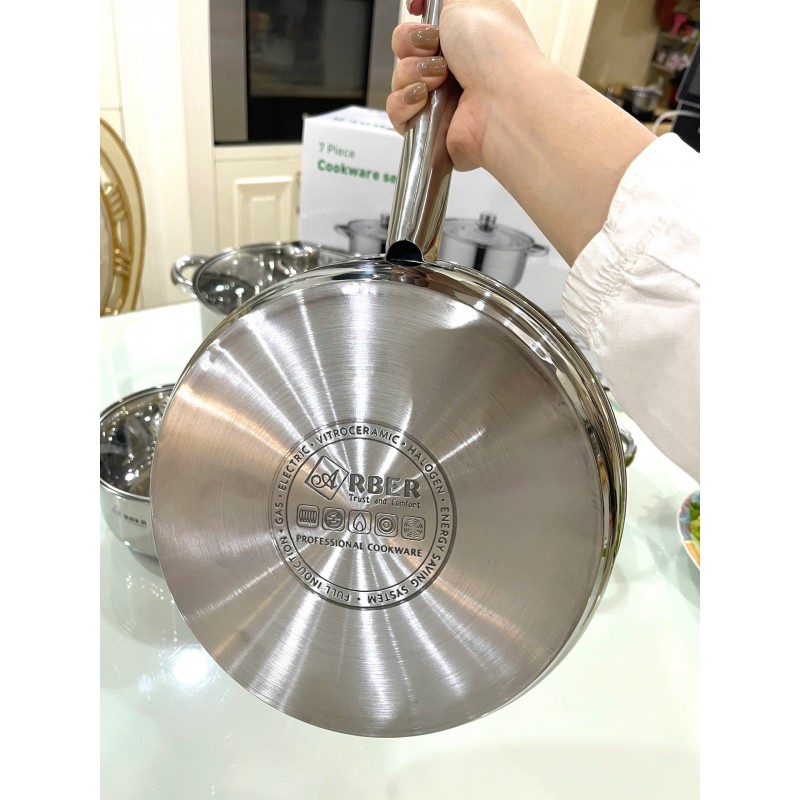Bộ nồi inox 3 đáy Arber AN-04C hàng hàng chính hãng