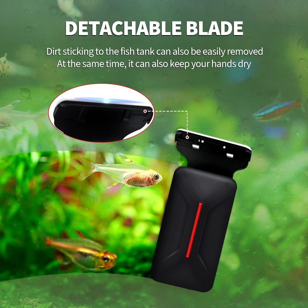 Bàn chải làm sạch từ tính mạnh mẽ Floating Magnetic Aquarium Glass Cleaner - Fish Tank Cleaner