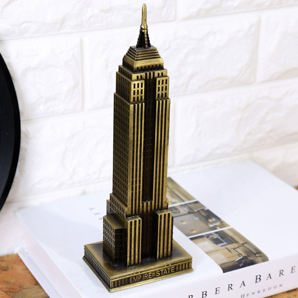 Mô hình tòa nhà Empire State cao 22 cm (Màu Vàng Rêu)