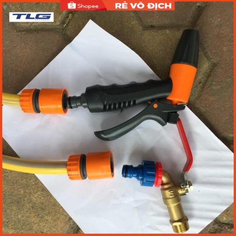 Vòi tưới cây rửa xe 6m-7m-8m tay bóp tùy chỉnh nhiều chế độ M498.319.622