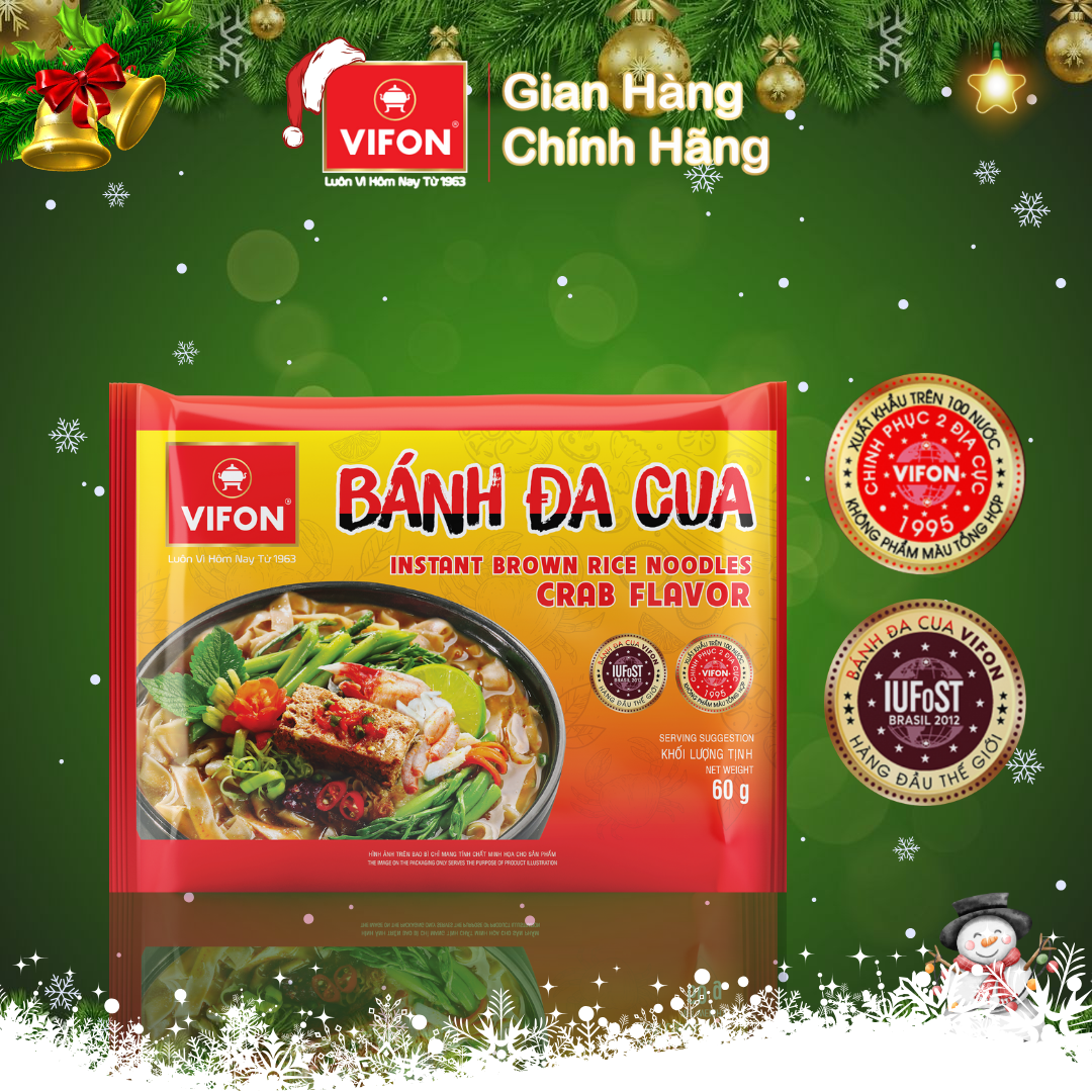 Thùng 30 Bánh Đa Cua VIFON