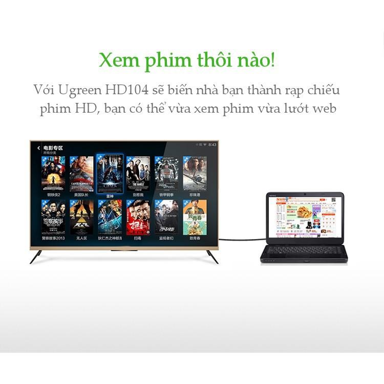 Cáp HDMI chuẩn 1.4 hỗ trợ Full HD 1080P Ugreen 10106 - Hàng chính hãng bảo hành 18 Tháng