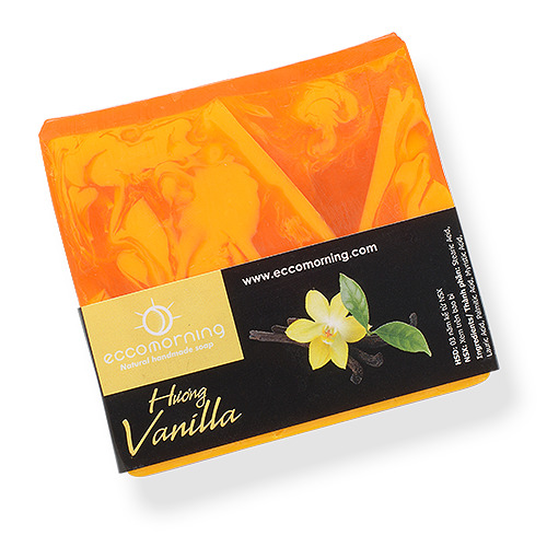 Xà Bông Thiên Nhiên Handmade eccomorning Hình Vuông Hương Vanilla – Vanilla Soap