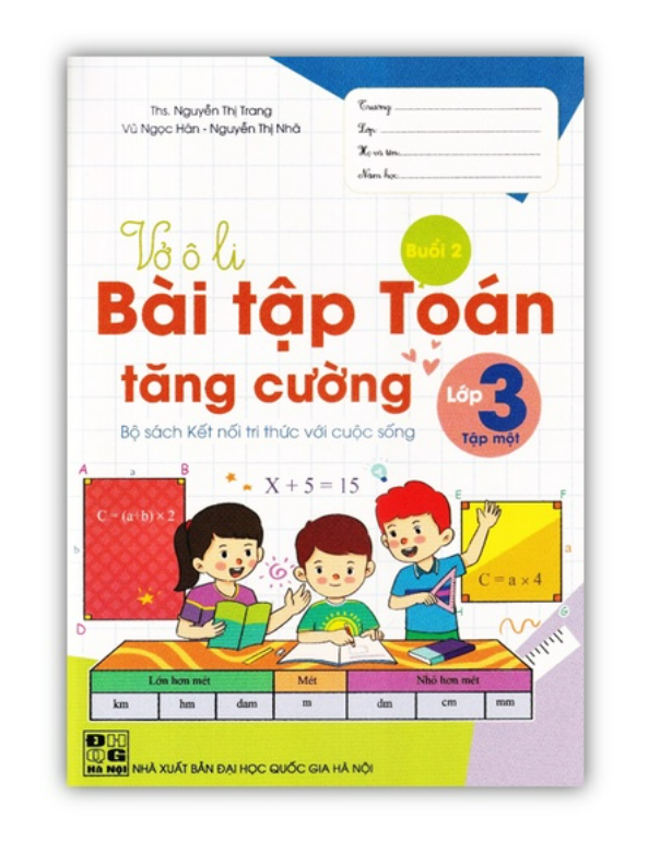 Sách - Vở Ô li Bài Tập Toán Tăng Cường lớp 3 - tập 1