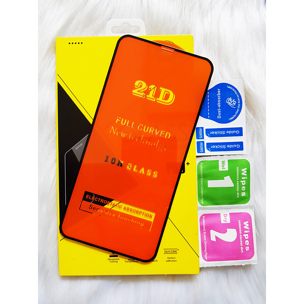 Kính Cường Lực 21D CHÍNH HÃNG cho IPHONE 11 PRO Full Keo Màn Hình SIÊU BỀN, SIÊU CỨNG, ÔM SÁT MÁY CAPARIES