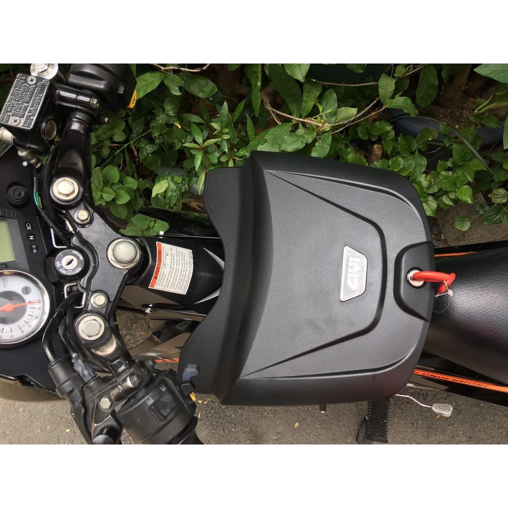 Thùng giữa Givi G10N kèm bát gắn cho xe Raider xăng cơ, thùng giữa Raider 150