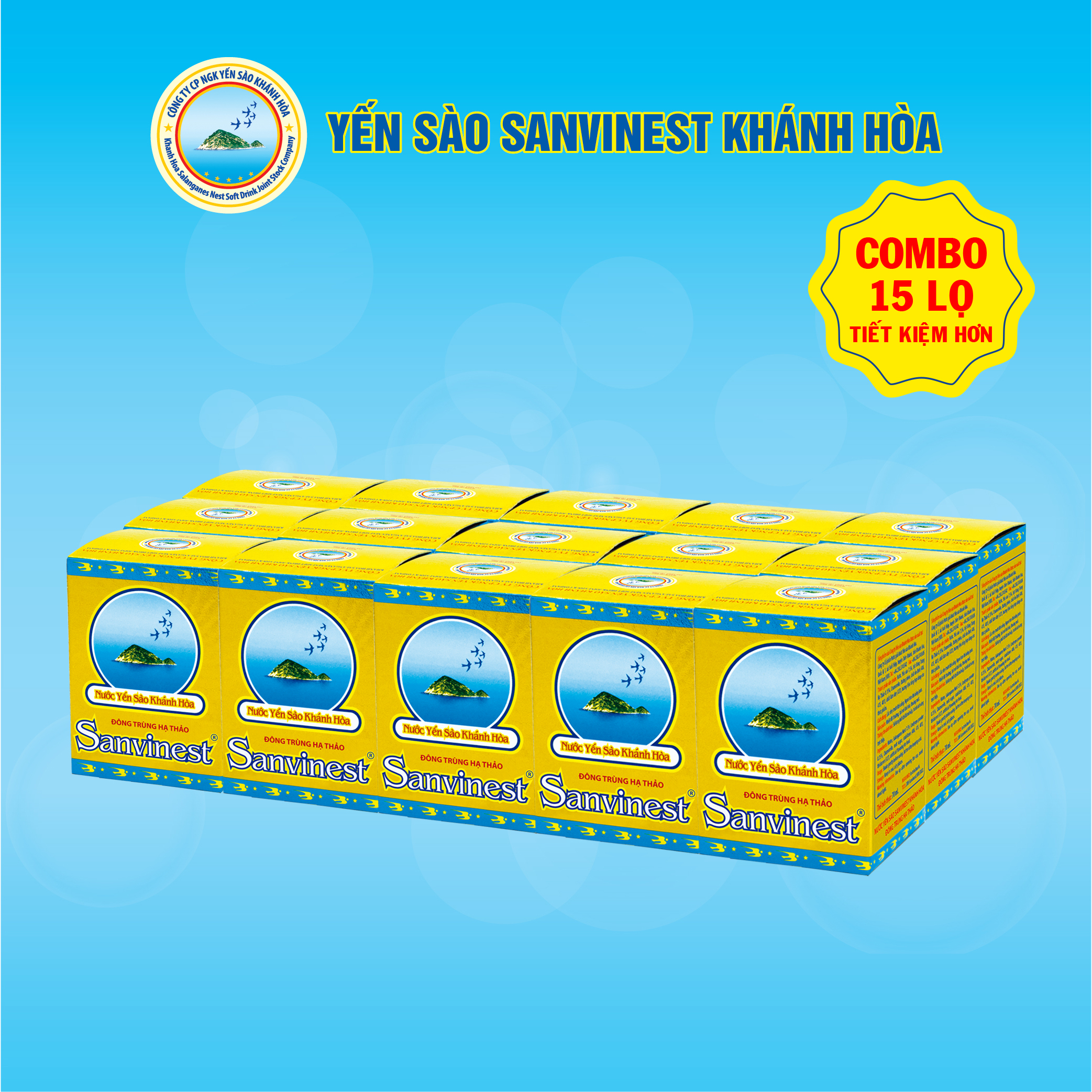 Nước Yến sào Sanvinest Khánh Hòa Đông trùng hạ thảo - 208