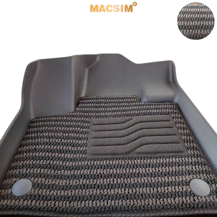 Thảm Lót Sàn 2 Lớp TPE Macsim Peugoet 5008 Chuẩn Form, Bền, Không Mùi (sd3 xám đen ct)