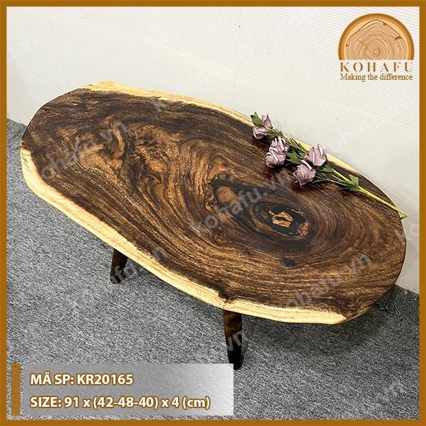 MẶT BÀN CAFE/ SOFA PHÒNG KHÁCH GỖ NGUYÊN TẤM KR20165