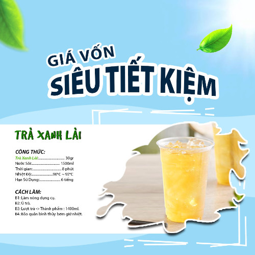 Trà Đá Xanh Lài WAOTEA - Dòng Sản Phẩm Hương Vị Quốc Dân - Hàng Chính Hãng - Túi 400Gram