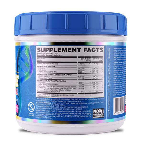 [Chính hãng] Evogen EVP-Extreme (40 Liều), Pre-Workout Hỗ Trợ Tỉnh Táo, Tập Trung Năng Lượng Trước Tập, Sức Mạnh, Sức Bền, L-Citrulline, Creatine, Beta-Alanine, NO3-T, DMAE, Lions Mane