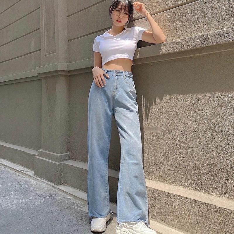 Áo croptop nữ 100% cotton dáng ôm nhẹ , Áo Croptop nữ có cổ cực đẹp cho các Nàng nhà HER WEAR