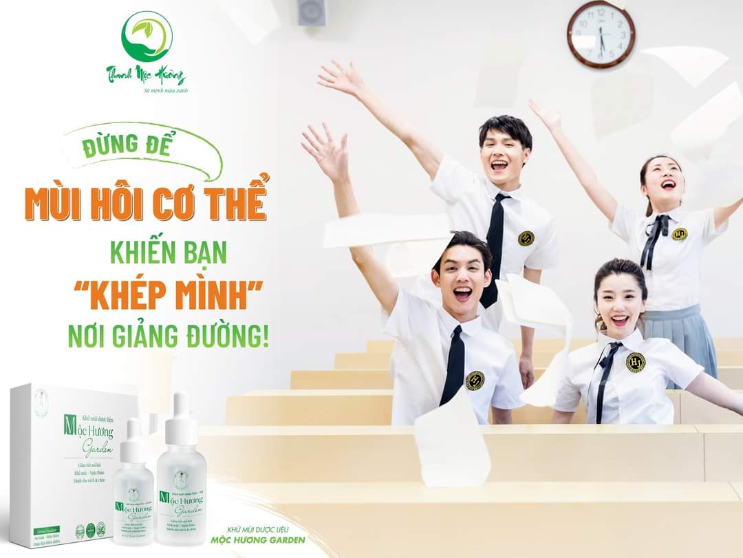 Khử mùi dược liệu Mộc Hương Garden Thanh Mộc Hương giảm tiết mồ hôi cho nách và chân 50ml