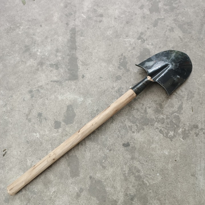 Xẻng công binh dã ngoại, đi câu ,làm vườn cán gỗ dài 65 cm siêu cứng