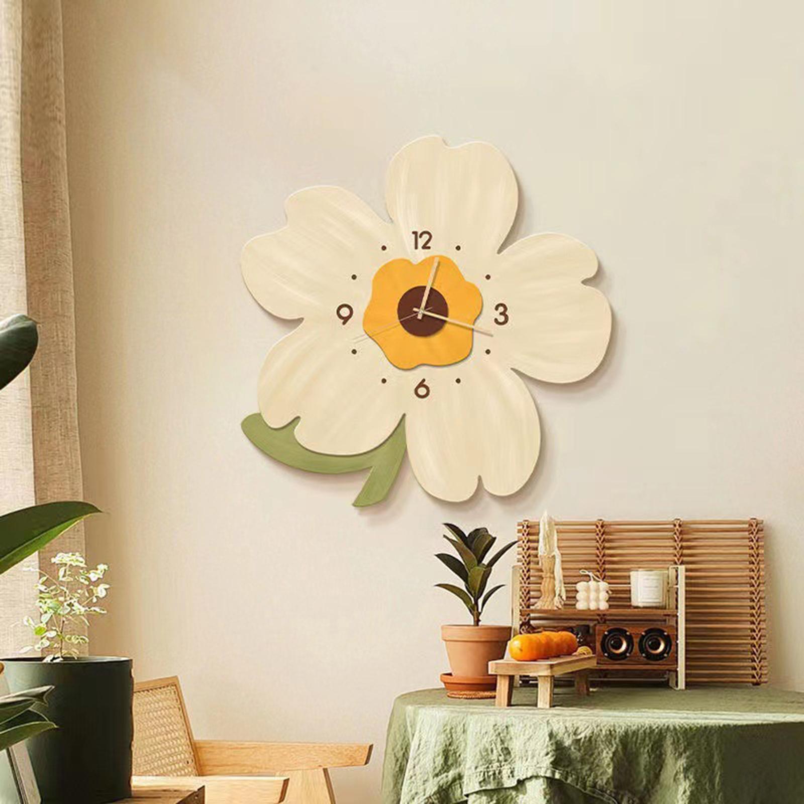 Modern Wall Clock, Stylish Wall Clock, Non Ticking Decor Accessory, Simple Wall Hanging Clock Decorative Clocks for Walls for Living Room, Bathroom