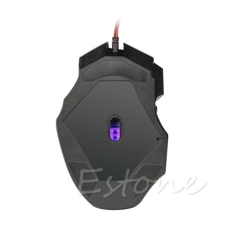 Chuột Chơi Game Có Dây 7 Nút Bấm Có Đèn Led H.S.V 5500 Dpi