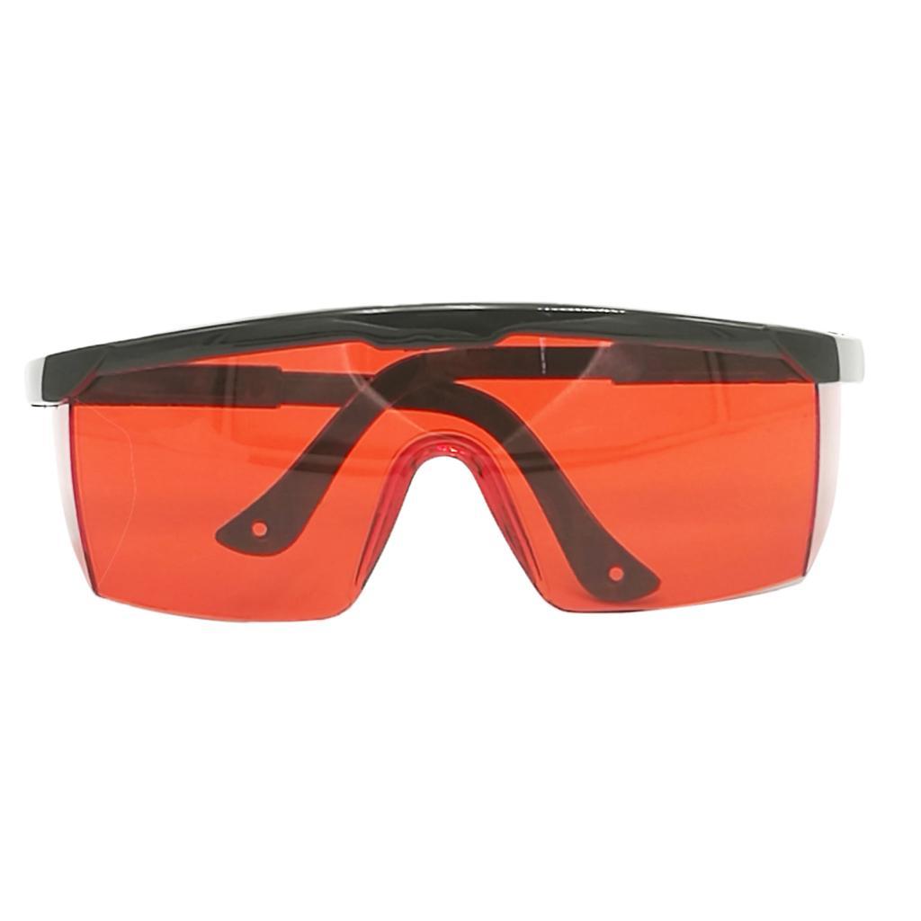 2x Work Anti-fog Clear Protective Safety Goggles Blue Light Blocking Glasses, Red, 15cm x 6.5cm / 5.9 x 2.56 Inch