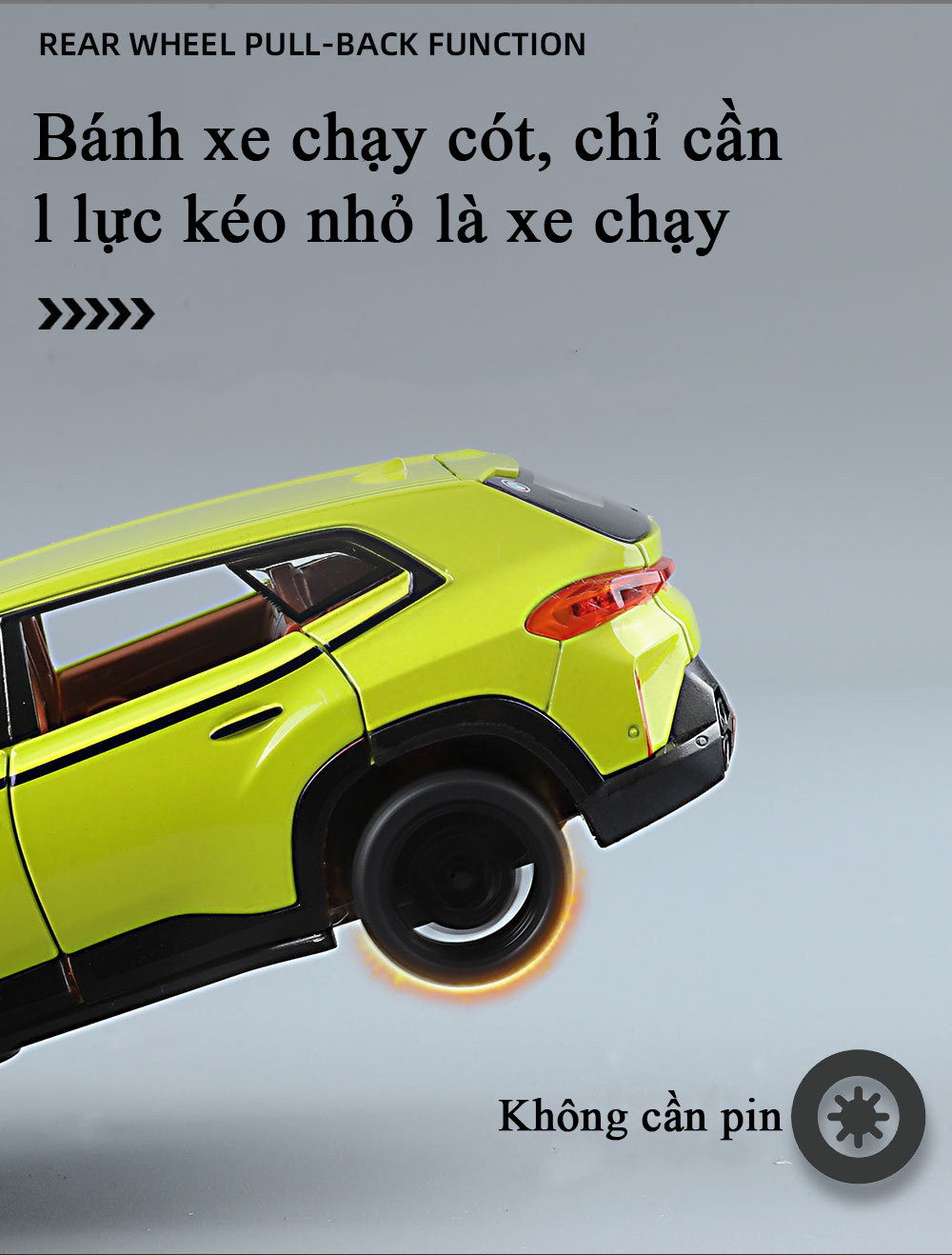 Mô hình xe ô tô BMW XM tỷ lệ 1:32 bằng hợp kim có nhạc và đèn chạy cót mở 6 cửa