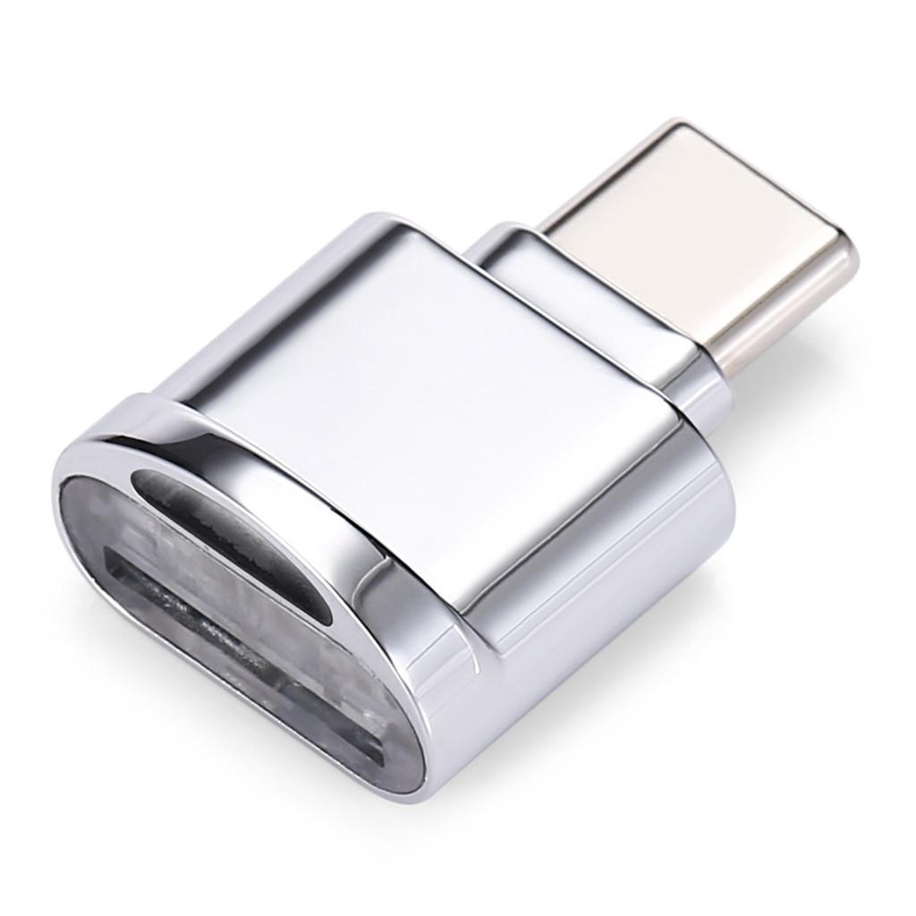 2 Pieces USB 3.1 Type-C Card Reader OTG HUB Adapter for Micro SD / TF