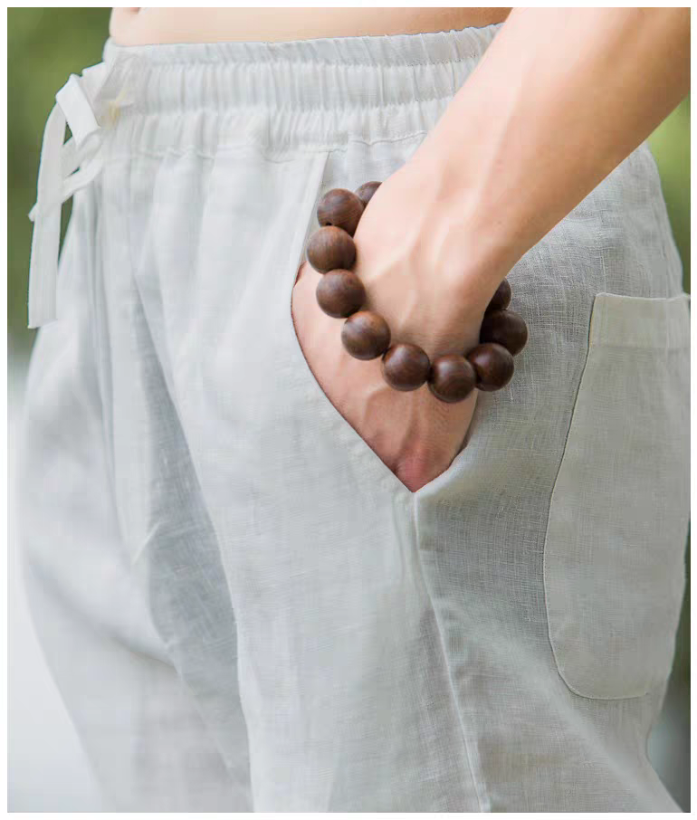 quần nam đũi linen đi biển