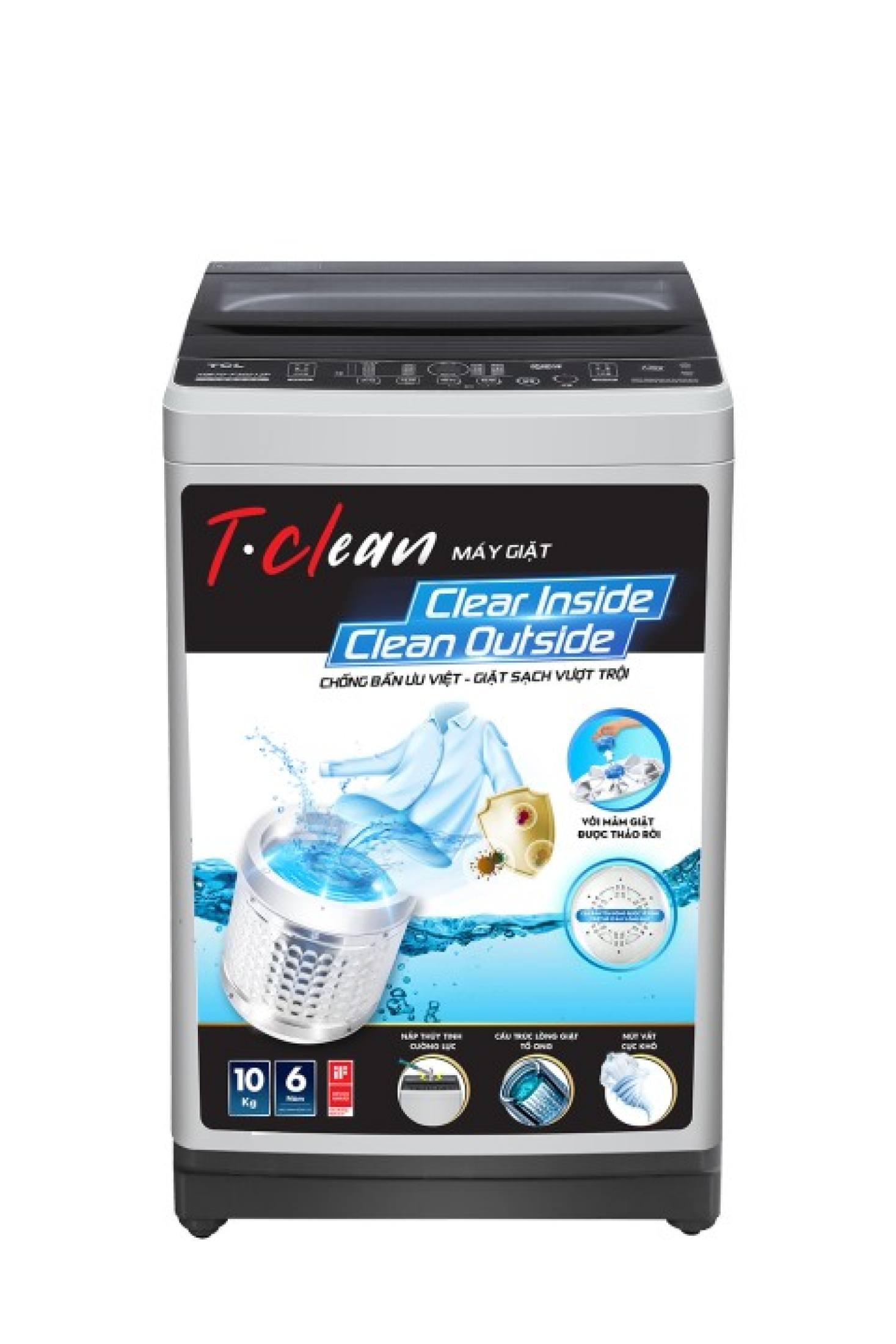 [CHỈ GIAO HCM &amp; HN] - Máy Giặt TCL 10Kg Lồng Đứng - TWA100-B302GM Dòng Máy - Giặt Cao Cấp Với Thiết Kế Lồng Giặt Tổ Ong Siêu Rộng Chế Độ Vắt Cực Khô - Hàng Chính Hãng