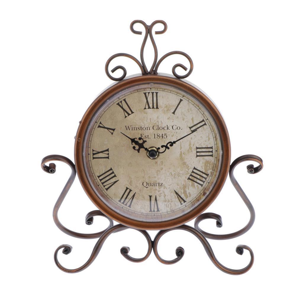 Clock  Glass Lens Desk Bedside Clock Small Easy Read   Clock