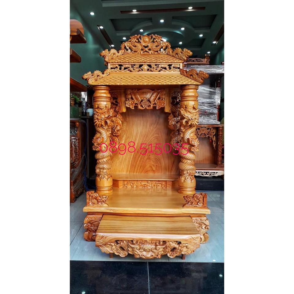 Bàn thờ thần tài mái ngói Cao Cấp 81 x 147cm BTGN81VIP1