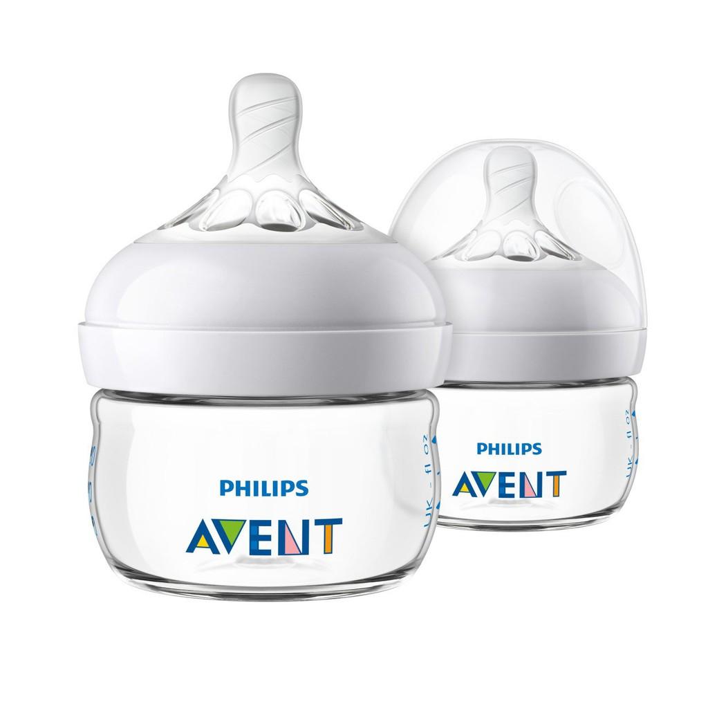 Bình Sữa Đôi Philips Avent Natural 125ml/bình bằng nhựa PP, Không Có BPA - 690.23