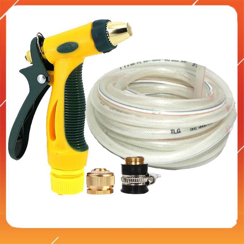 Bộ dây vòi xịt nước rửa xe, tưới cây tăng áp 3 lần,loại 3-5M 206317