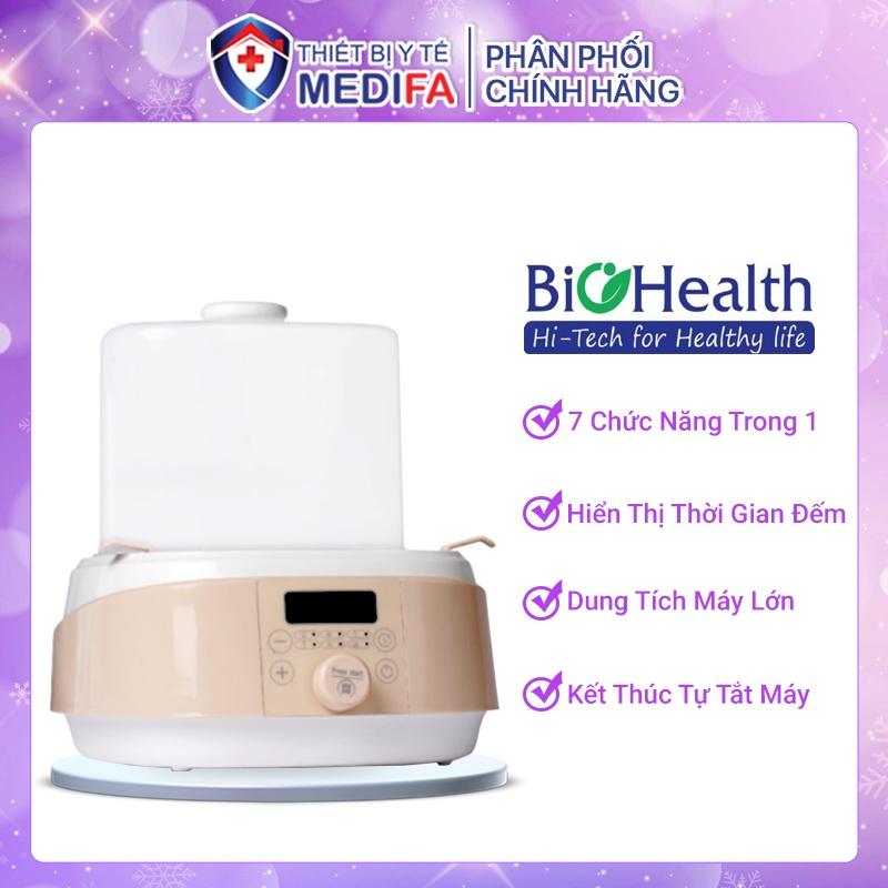 Máy hâm sữa tiệt trùng đa năng 7IN1 BioHealth BH8950 dung tích chứa 3 bình sữa, tự động tắt máy khi kết thúc