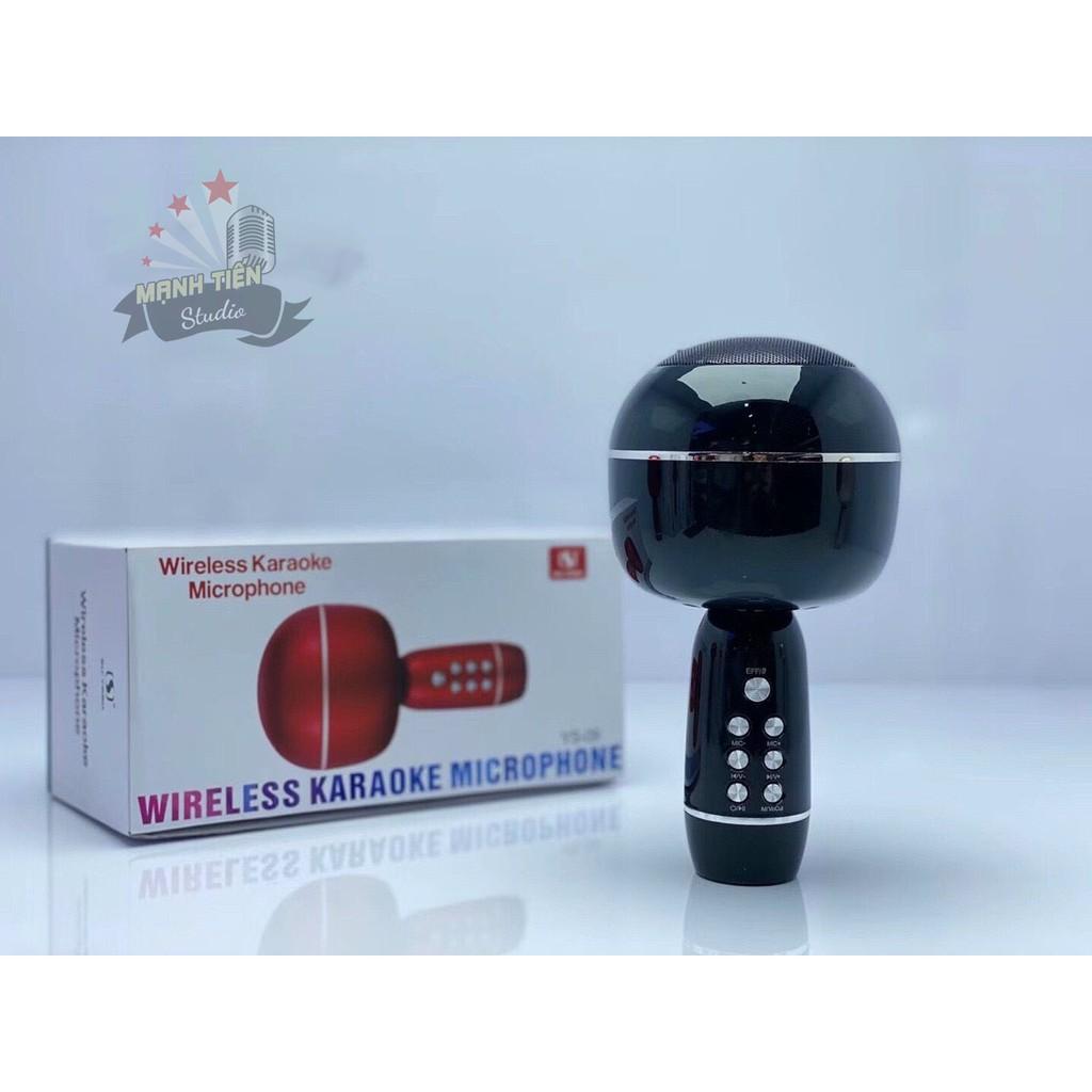 Mic karaoke kèm loa  không dây bluetooth YS - 09 đầy đủ hiệu ứng đổi giọng người già trẻ em siêu hay âm thanh