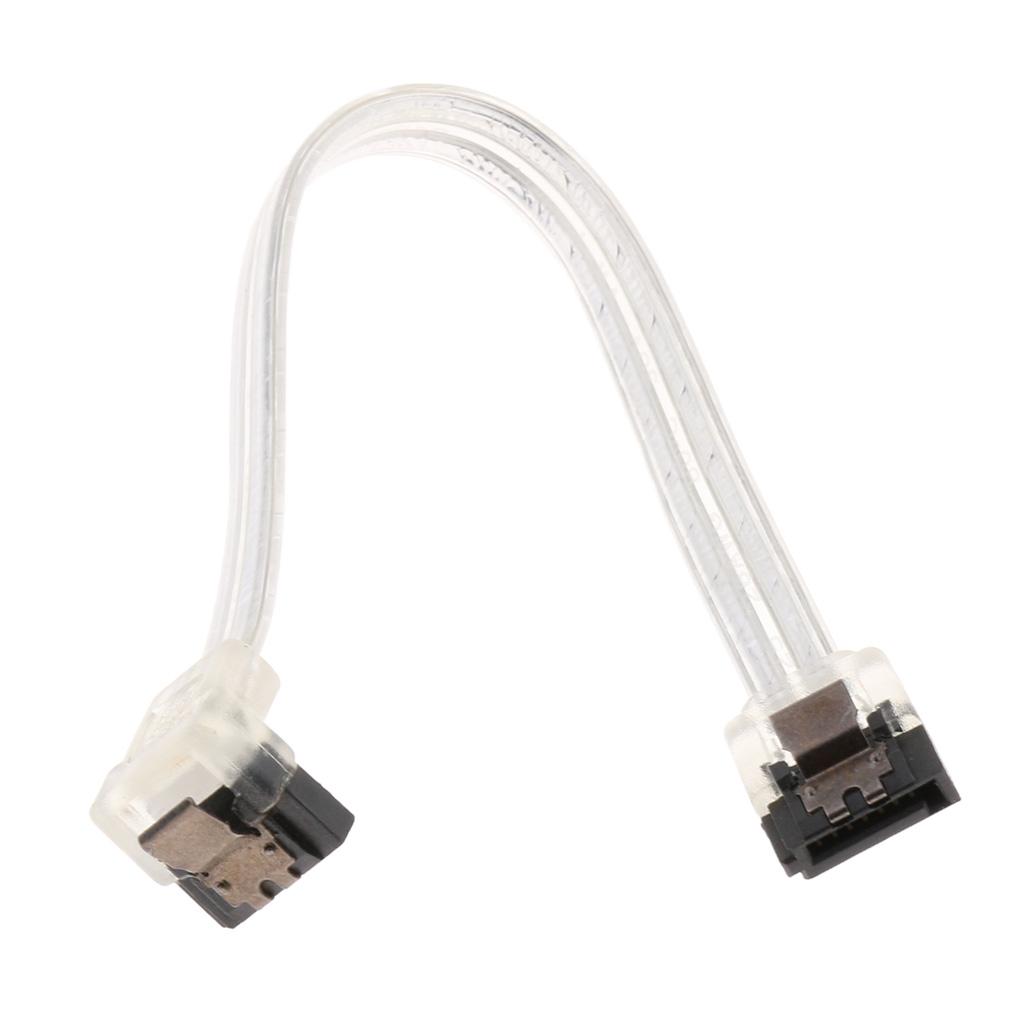 SATA 3.0 SATA III Hard Disk Data Cable Straight to 90 Degree Plug for HDD SSD High 6 Gbit / S