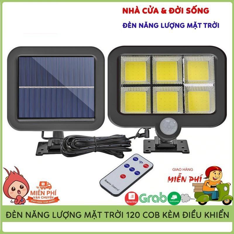 Đèn Năng Lượng Mặt Trời Solar Street Lamp 6 Bóng Led To Cảm Biến Chuyển Động, Kèm Điều Khiển Tắt Bật Từ Xa