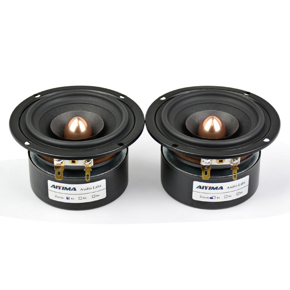 Aiyima 2pcs 3 inch 15W Audio Fever loa toàn phạm vi Color: 8Ohm 15W Round