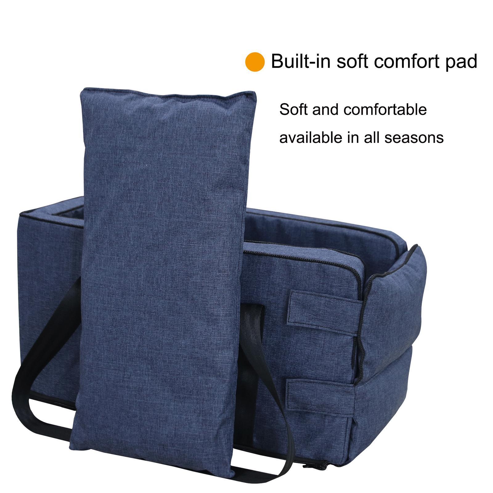 Pet Car Booster Seat Cats Carrier Cage Dog Car Seat Carrying for Most Cars