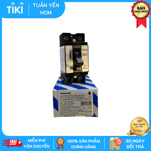 Cầu dao chống giật Panasonic BJS-3020NA2  BJS-3230NA2K 2P0E dòng rò 15mA-30mA CB cóc - Hàng chính hãng - 30mA