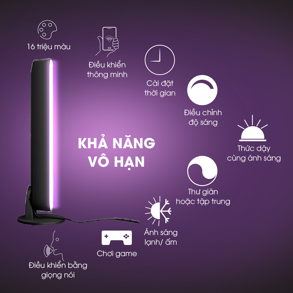 Đèn thông minh Philips Hue Play Light Bar 16 triệu màu (Trải nghiệm công nghệ ánh sáng hoàn hảo)