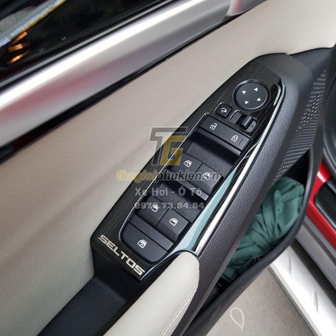 Ốp nội thất theo xe Kia Seltos vân Titan cao cấp