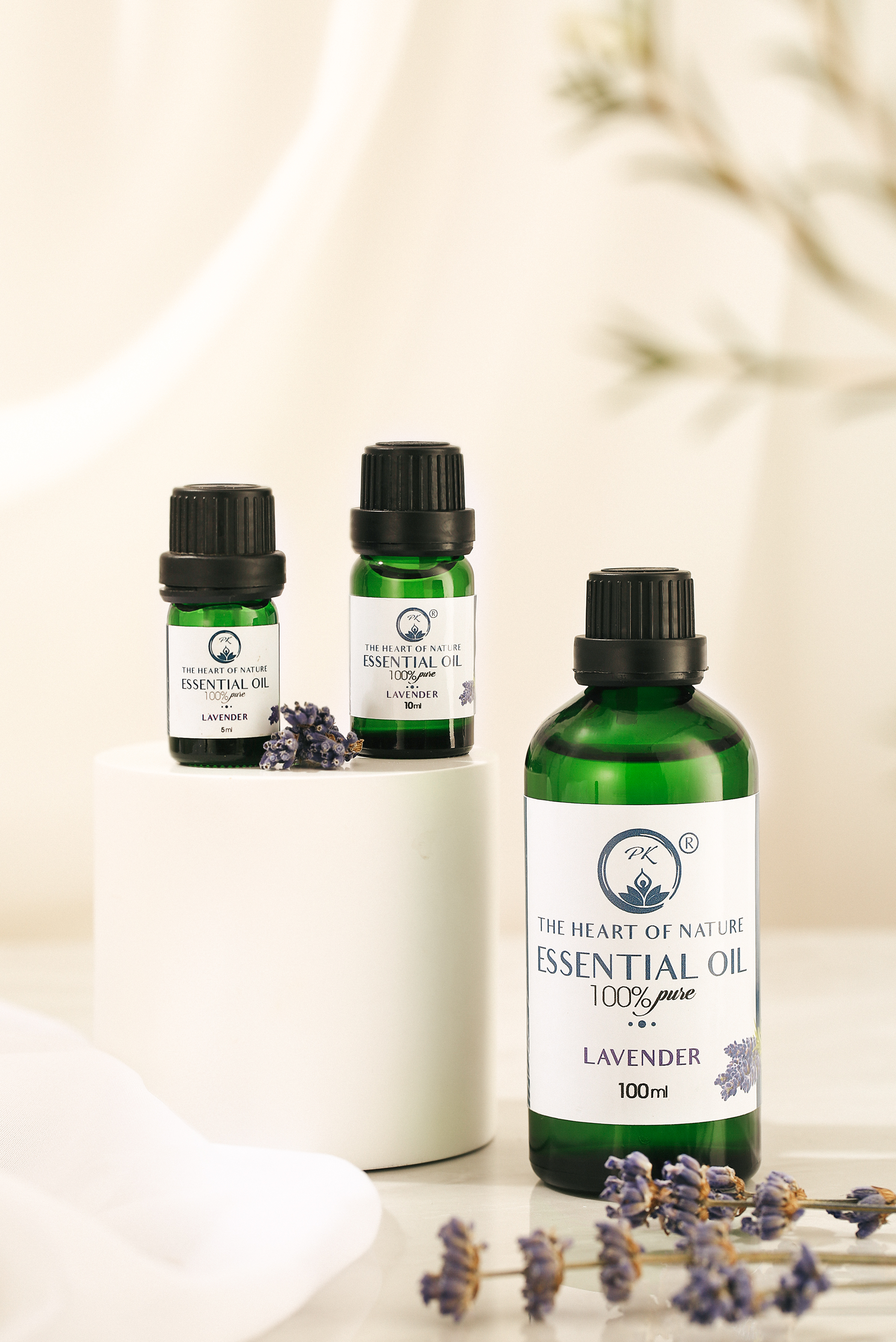 Tinh Dầu Cao Cấp Lavender PK 100ml - Tinh Dầu Oải Hương Thơm Phòng, Đuổi Muỗi, Thư Giãn - Chứng Nhận Hữu Cơ Organic FDA Hoa Kỳ duy nhất Việt Nam