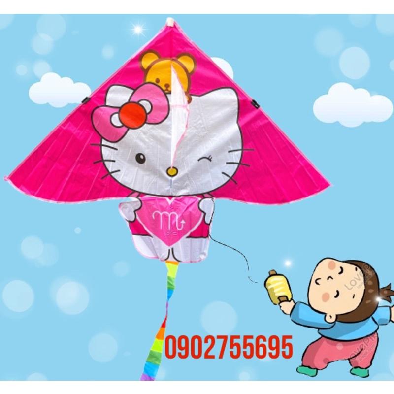 Diều hello kitty - TẶNG TAY CẦM diều thả 150 mét + TÚI ĐỰNG (diều đẹp, diều mèo, diều giá rẻ, diều thả)