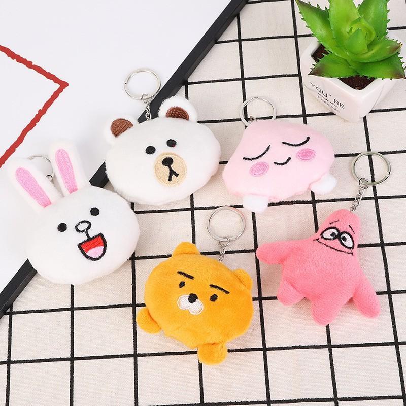 Thú nhồi bông hoạt hình móc khóa balo - Giao mẫu ngẫu nhiên