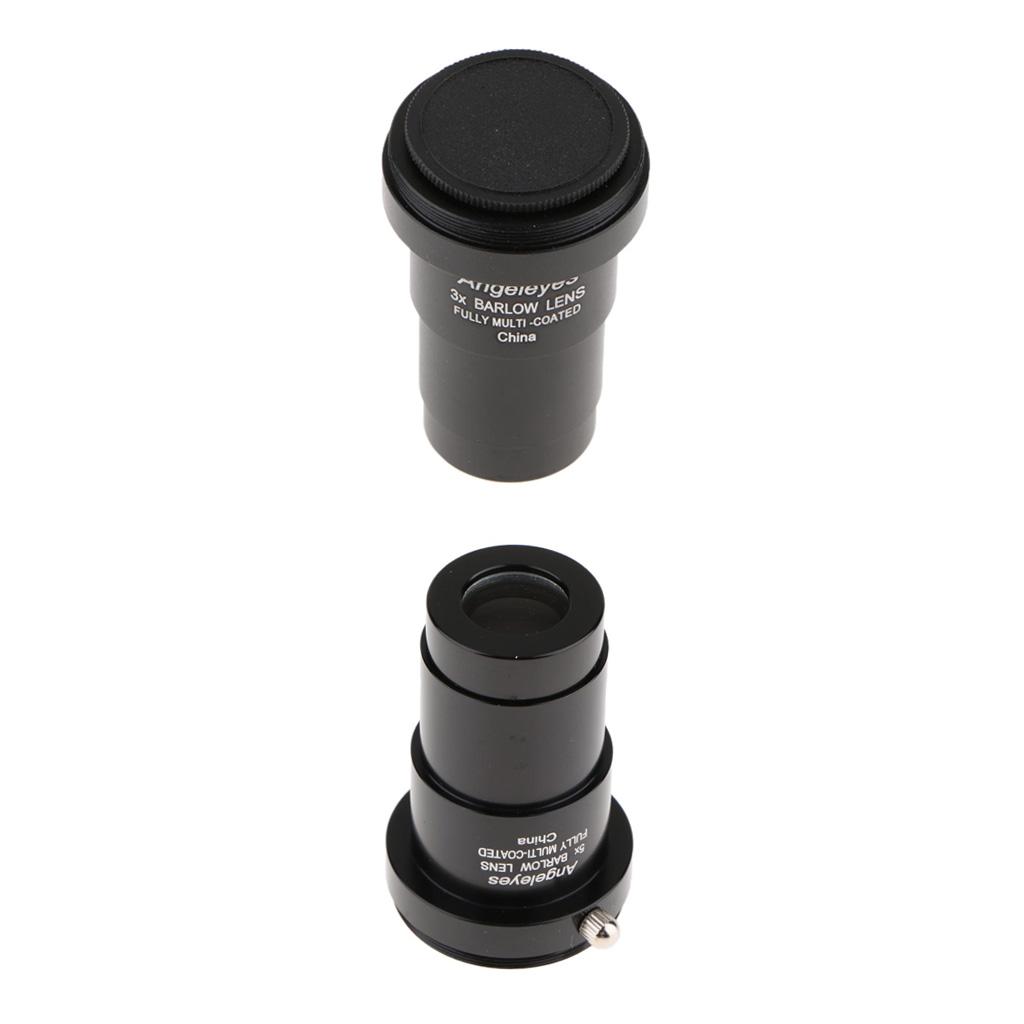 5X + 3X Barlow Lens for Bushnell Telescope Eyepiece 1.25'' M42 Reflector