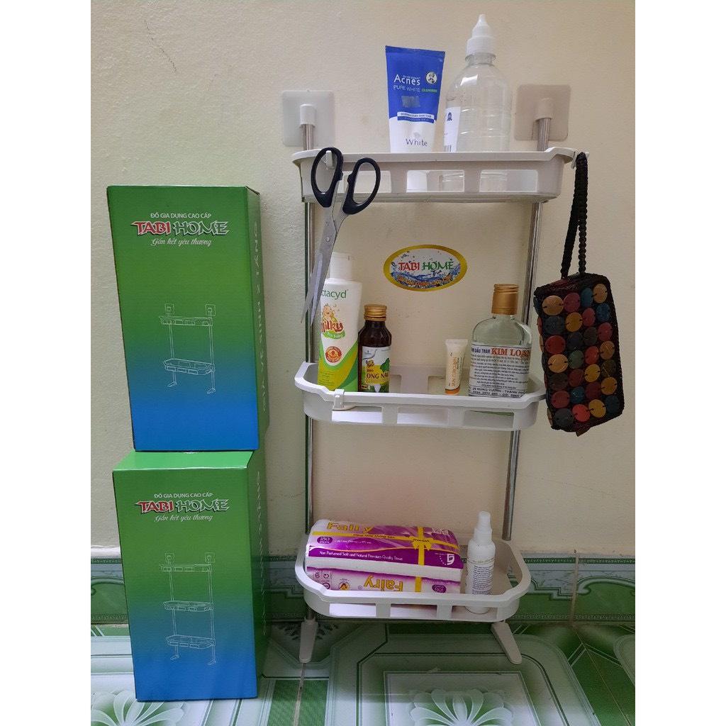 Kệ Nhà Tắm - Kệ Nhà Vệ Sinh Toilet-Kệ Để Bồn Cầu 3Tầng-Kệ Để Đồ Sau Toilet-Nhà Tắm 3 Tầng<3