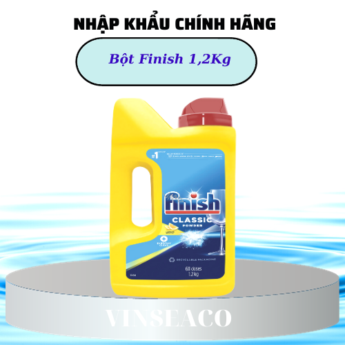 Bột rửa bát Finish túi 2,2kg dùng cho máy rửa chén bát