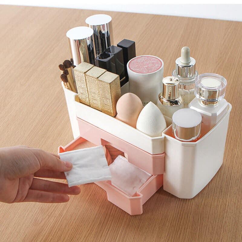 Kệ Đựng Mỹ Phẩm Mini Bằng Nhựa 7 Ngăn Đa Năng Tiện Lợi, Kệ Để Đồ Làm Nails Tiết Kiệm Không Gian
