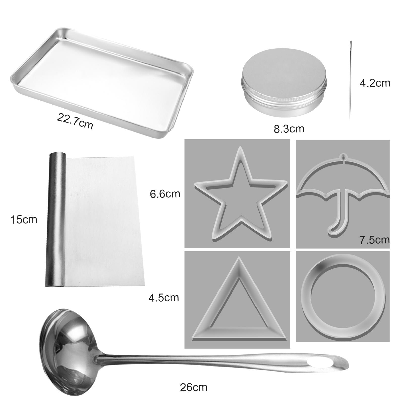 Bộ 9 Công Cụ Làm Bánh Kẹo Bằng Thép Không Gỉ Khuôn Bánh Quy Diy