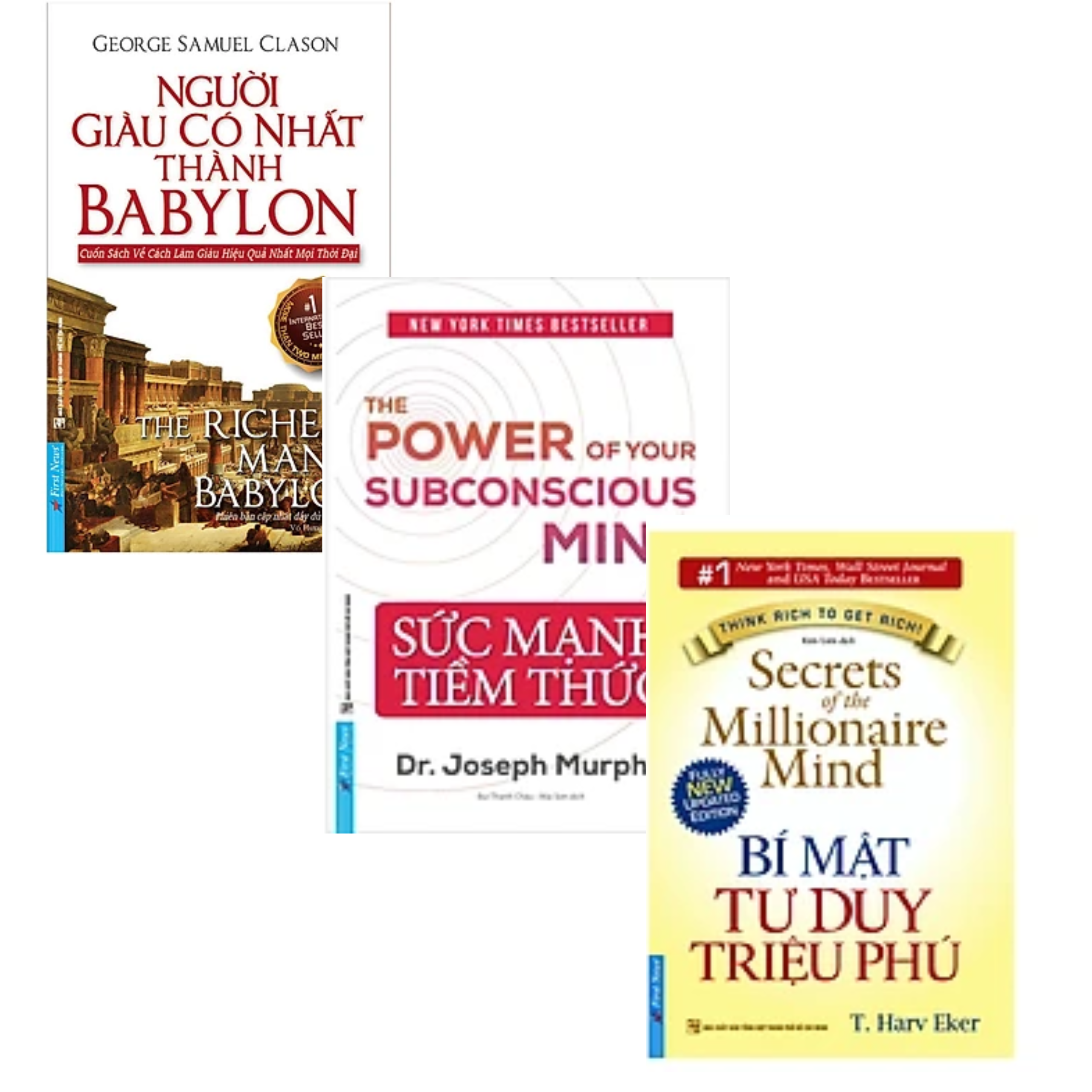 Combo 3Q Tư Duy Trong Kinh Doanh Thành Công : Bí Mật Tư Duy Triệu Phú + Người Giàu Có Nhất Thành Babylon + Sức Mạnh Tiềm Thức