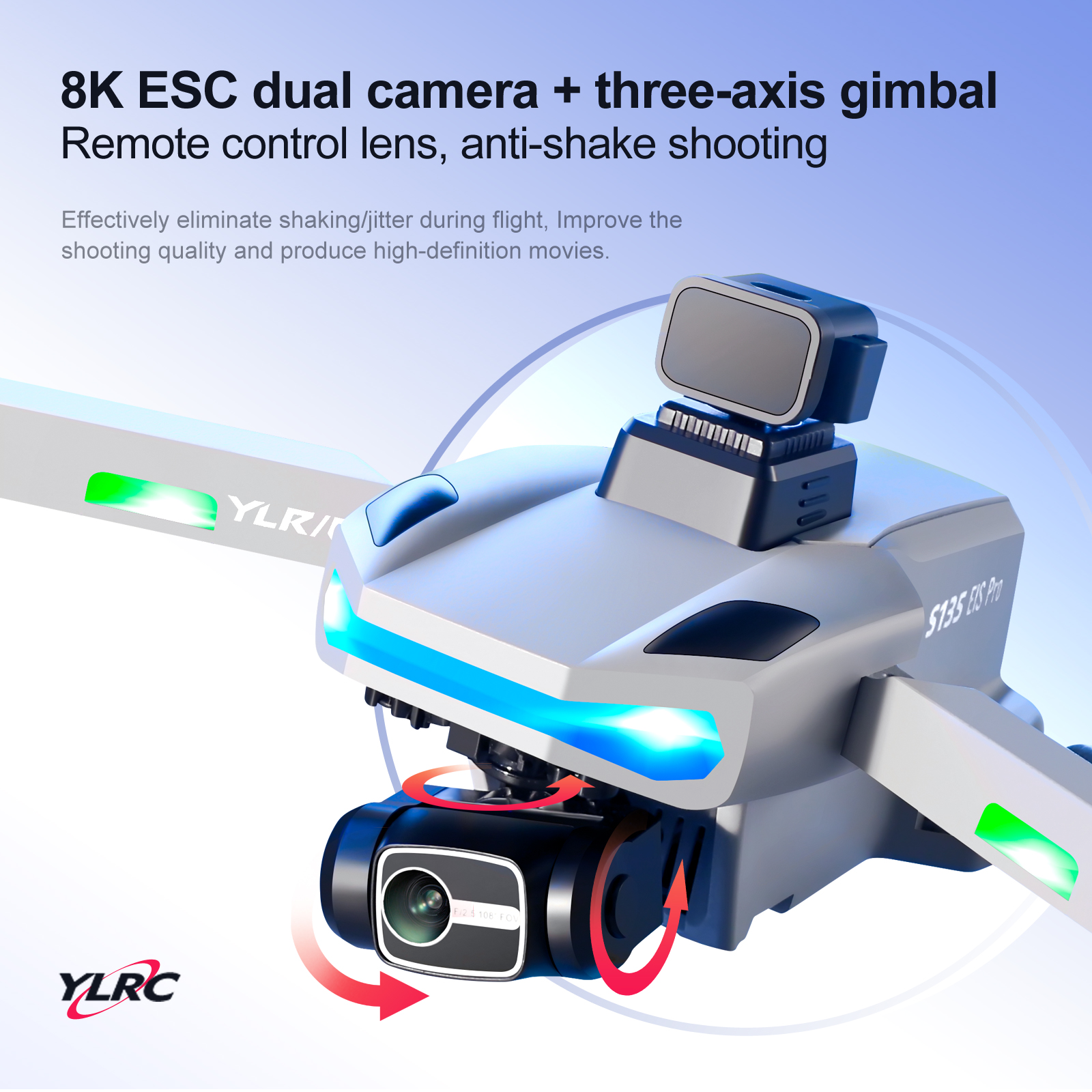 S135 Pro GPS DRONE 8K HD Camera kép WiFi Chụp ảnh trên không chuyên nghiệp