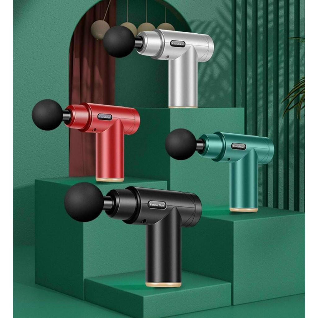 Máy Massage cầm tay 4 đầu thay với 6 chế độ đấm, hàng công ty trung ương trung quốc- Súng mát xa